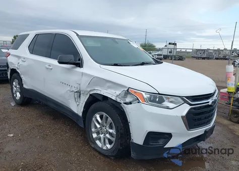 2021 Chevrolet Traverse Awd Ls z USA, uszkodzony, nr VIN 1GNEVFKW9MJ183806